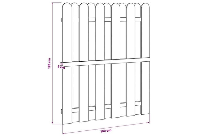 Vidaxl Garden Gate 100 X 125 Cm Solid Pine Wood Green