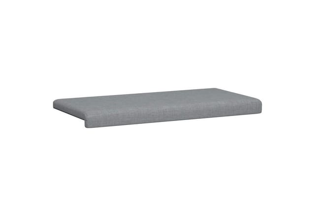 Bankkissen Stoff Hellgrau Tiefe 35 Cm Vidaxl