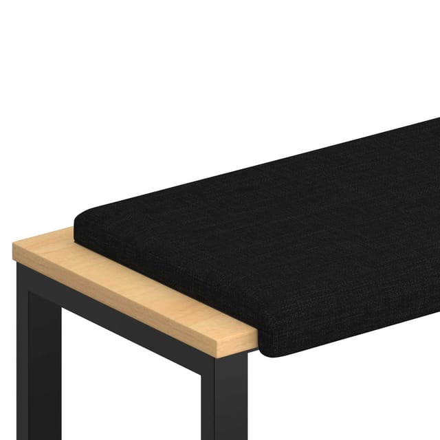 Bankkissen Stoff Schwarz Tiefe 35 Cm Vidaxl