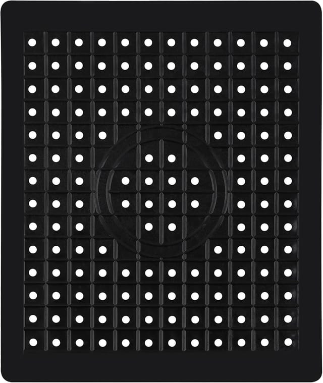 Tapis D'Évier Geeric Spécial Fête Des Pères, 31,4 X 26,1 Cm, Tapis Égouttoir, Antiderapant, Kompatibel Mit Lave-vaisselle, Rectangulaire, Noir