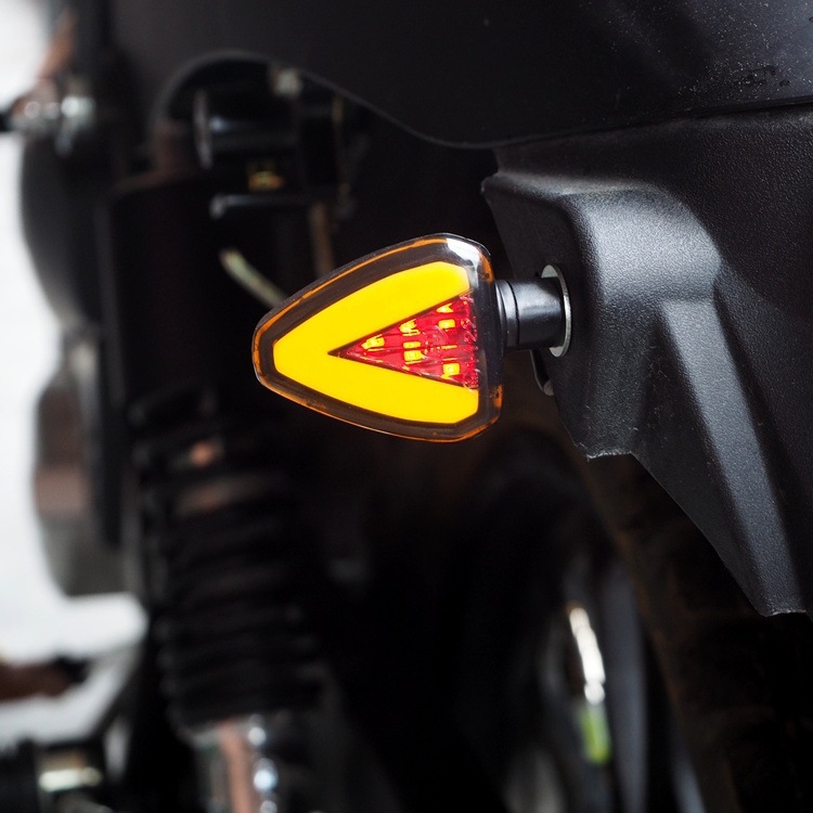 Sequenzielle Zweifarbige Led-blinker Für Motorräder Und Elektrofahrzeuge, Signal- Und Warnleuchte Ys-109