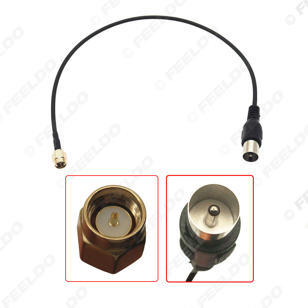 Shark Auto-tv-antennenadapterkabel, Iec-buchse Auf Sma-stecker