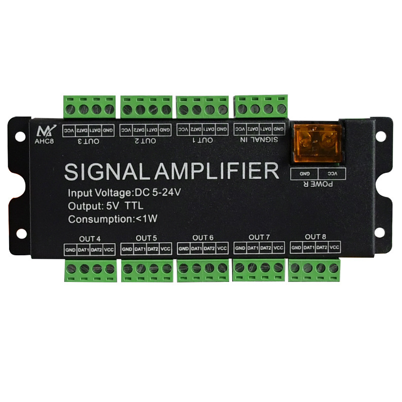 Signalverstärker Für Ws2811/2812b/1903 Led-streifen, 5–24 V, 8 Kanäle