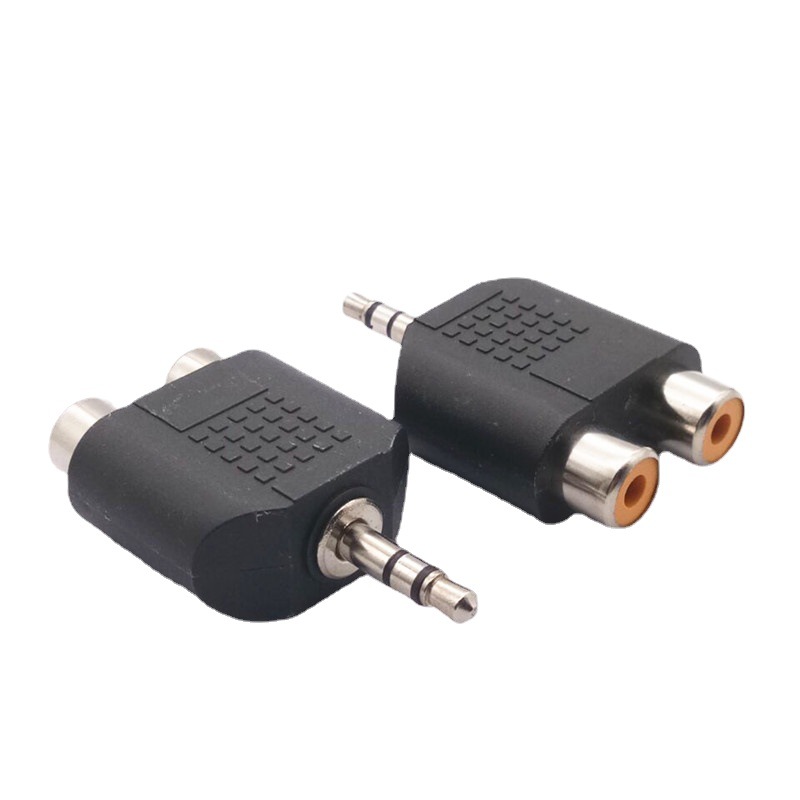 Stereo-audio-konverter 3,5 Mm Stecker Auf 2 Rca-buchsen Doppel-3,5-mm-klinkenstecker Auf 2 Rca-buchsen 3,5 Mm 1 Auf 2 Rca-splitter.