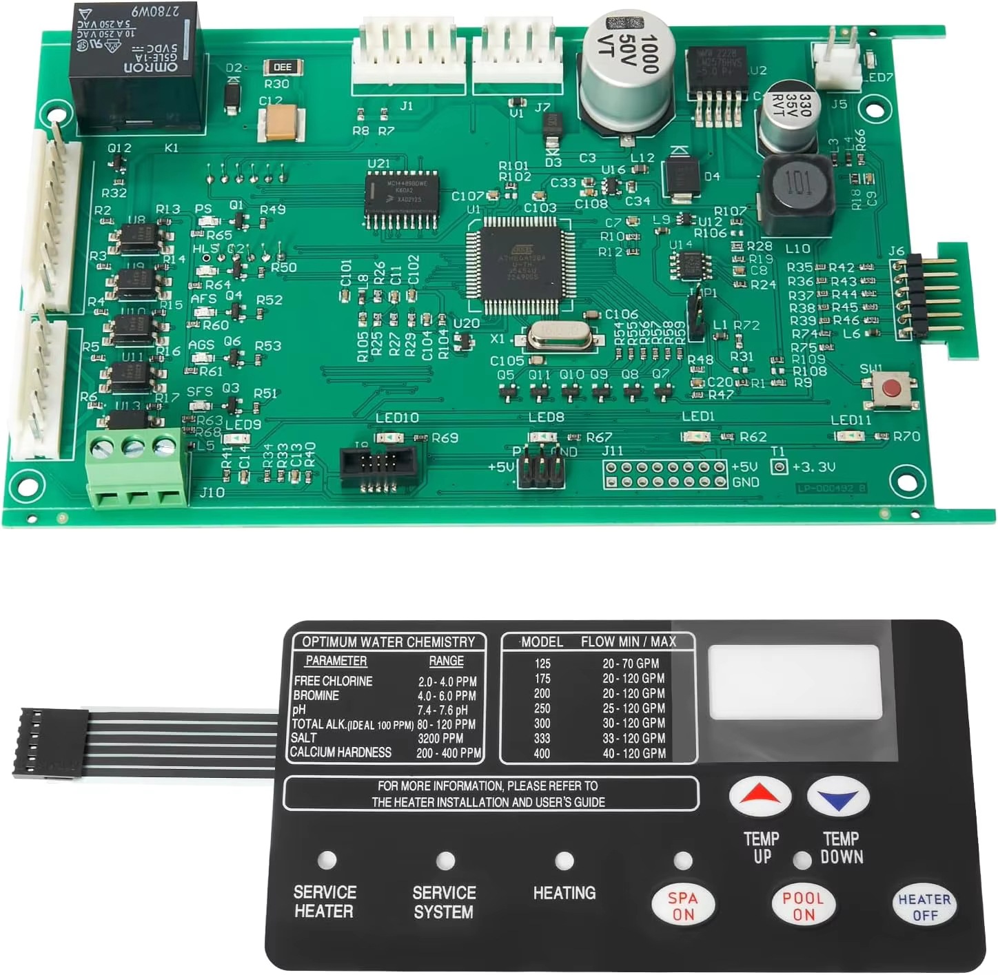 Steuerplatine 42002-0007s Mit Bedienfeld 472610z, Für Mastertemp Sta-r