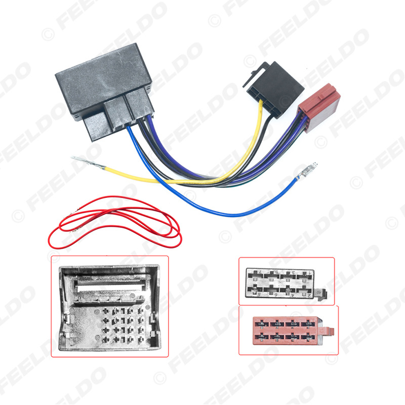 Stromkabel Und Kabelbaum Zur Aufrüstung Des Iso-audiosystems In Fahrzeugen Von Volkswagen/audi/skoda/seat