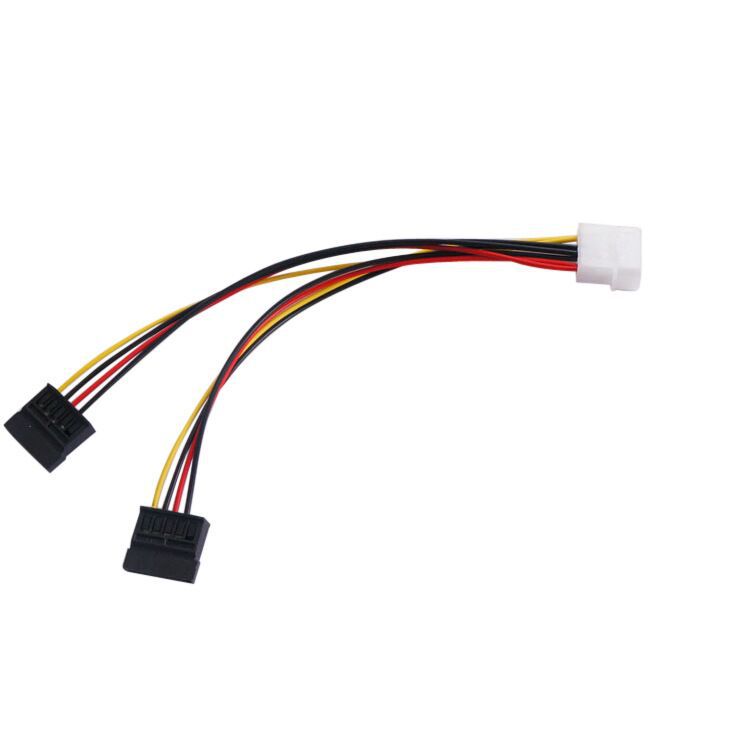Stromkabel-splitter (4-polig Typ D Auf Zwei 15-polige Typ D) Auf Sata-kabel (4-polig Typ D Auf Zwei Sata Typ D)