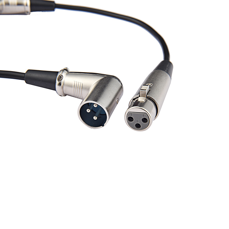 Symmetrisches Xlr-kabel Mit Xlr-steckern (männlich/weiblich), 90-grad-winkel-mikrofon-/karaoke-kabel, 90-grad-winkel-signalkabel.