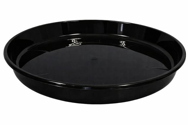 Schwarzer Blumentopfuntersetzer 22 Cm