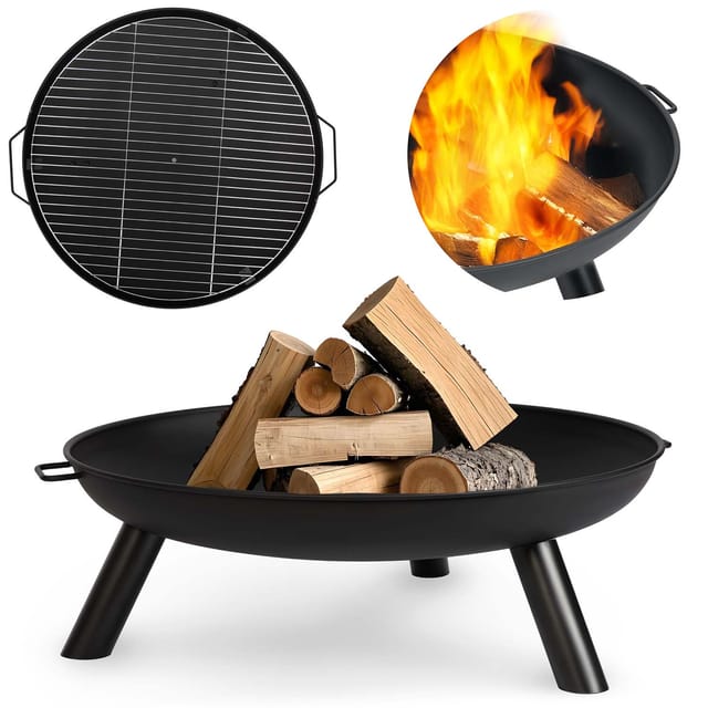 Gartenfeuerstelle Mit Rost 60 Cm Berdsen Bd-881