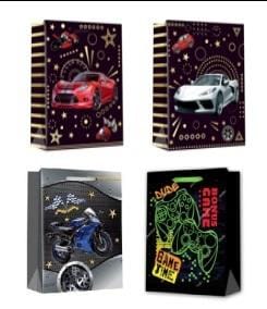 Geschenktüte L Fahrzeuge Breiter Boden