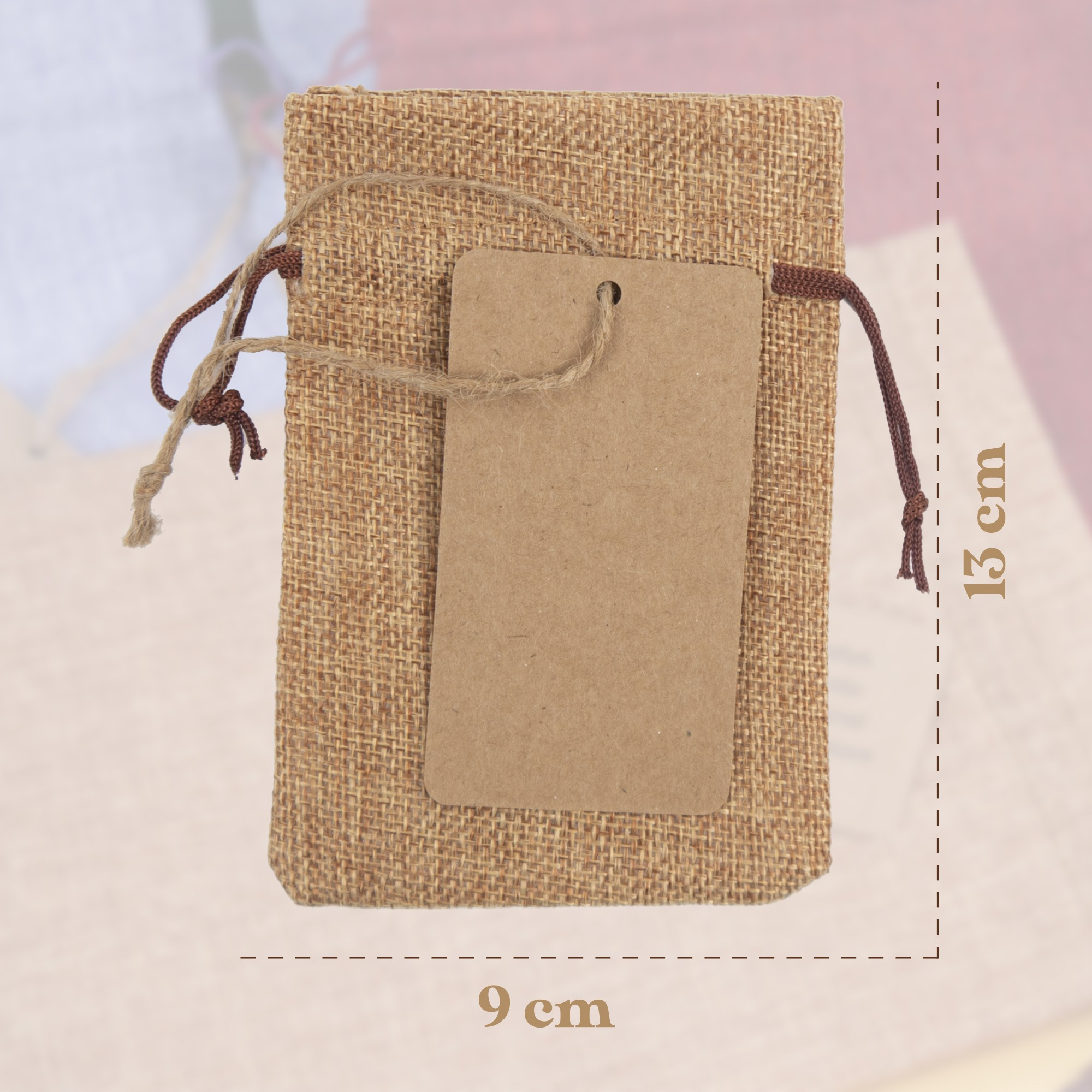 Jutebeutel 13x9cm (1 X Farbe)