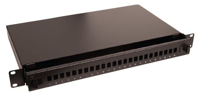 Lanview 19" 1u Glasfaserpanel Mit 24 Ports Für Sc Simplex/lc Duplex-steckverbinder, Lvo231544