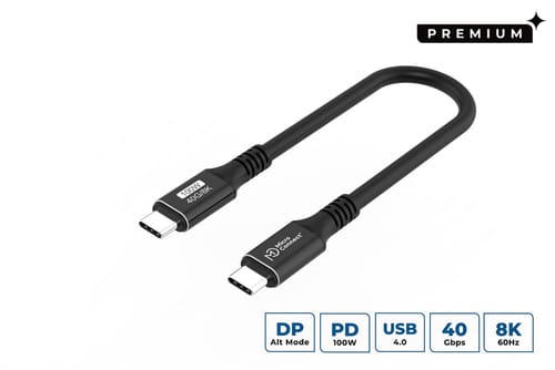 Microconnect Usb4cc015 Usb-kabel Usb4 Gen 3x2 0,15 M Usb-c Schwarz