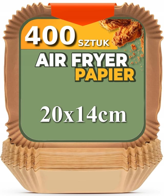 400x Heißluftfritteusen-einlegepapier, 20x14cm, Zertifiziert