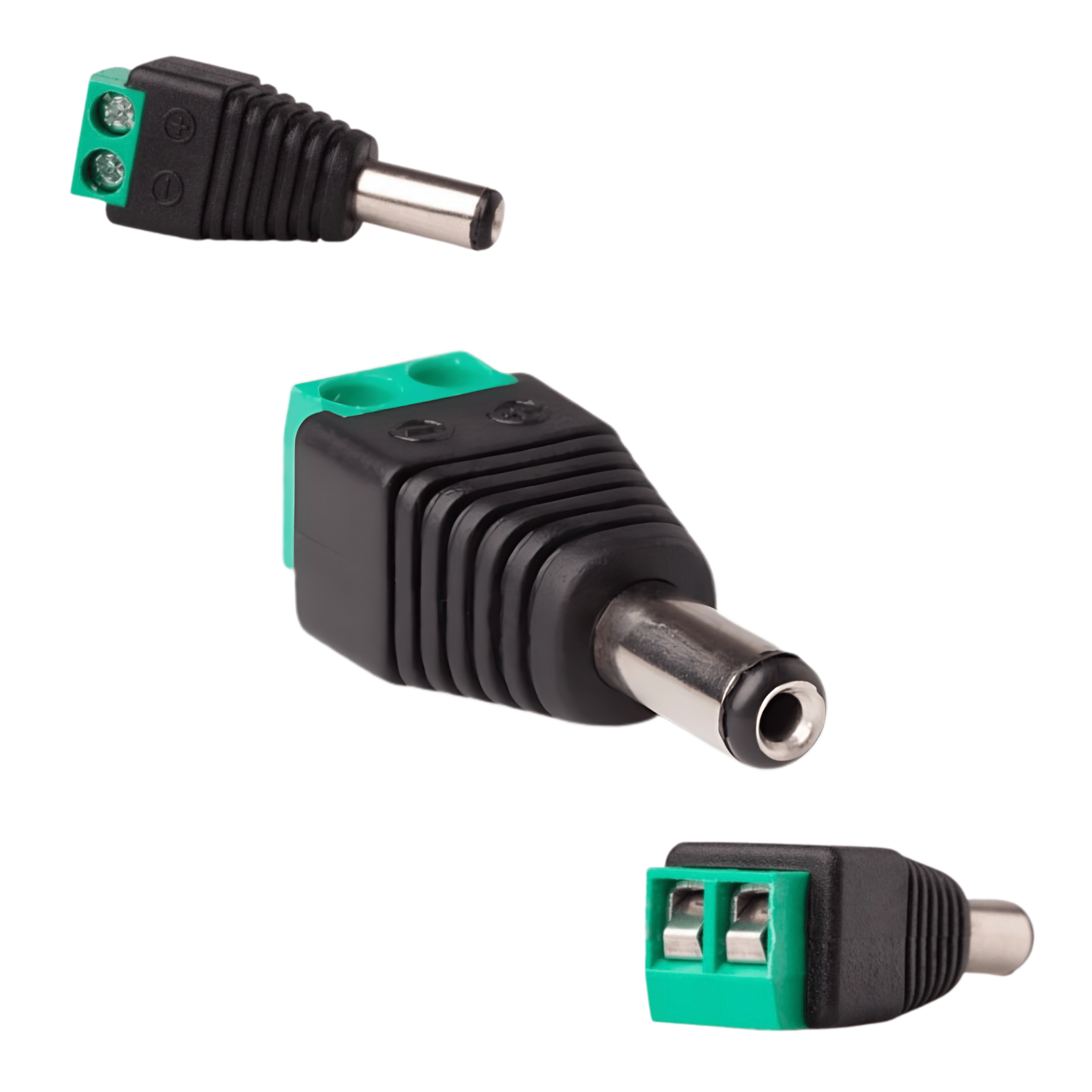 Dc 2,1/5,5-stecker Mit Schnellanschluss Für Monochromatische Led-streifen (männlich)