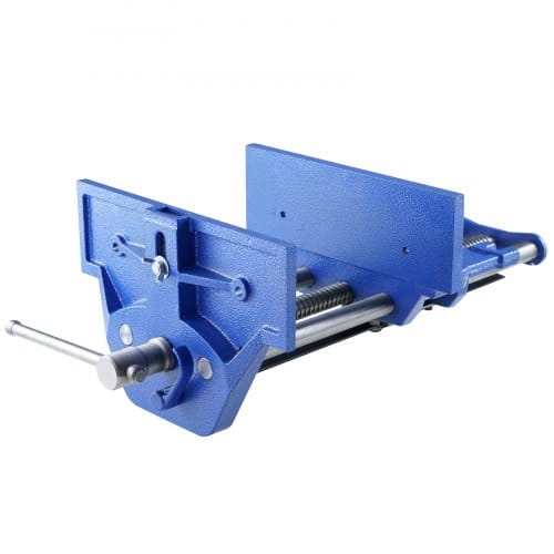 Schraubstock Für Holzarbeiten 110mm Spanntiefe 335mm Öffnungsbreite Parallelschraubstock Aus Gusseisen Pulverbeschichtet 11kn Spannkraft Φ15-74mm Spannbereich Ideal Für Holzbearbeitungsstudios