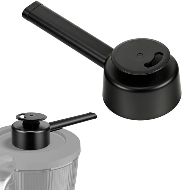 Dampfabweiser Kompatibel Mit Thermomix Tm7, Zubehör Mit Sicherheitsgriff, Hitzebeständig, 360° Drehbar, Spülmaschinenfest (schwarz)