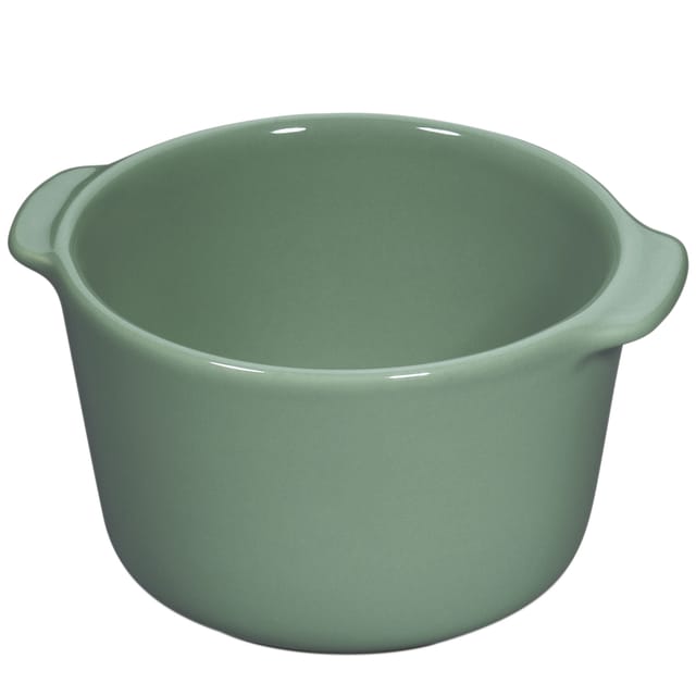 Kuchenprofi Porto Ofenfeste Schüsseln, 2 Stück, Keramik, 0,2 L, Durchmesser 9 X 5,5 Cm, Grün