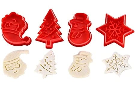 Weihnachtsstanzform Mit Auswerfer, 4 Stück
