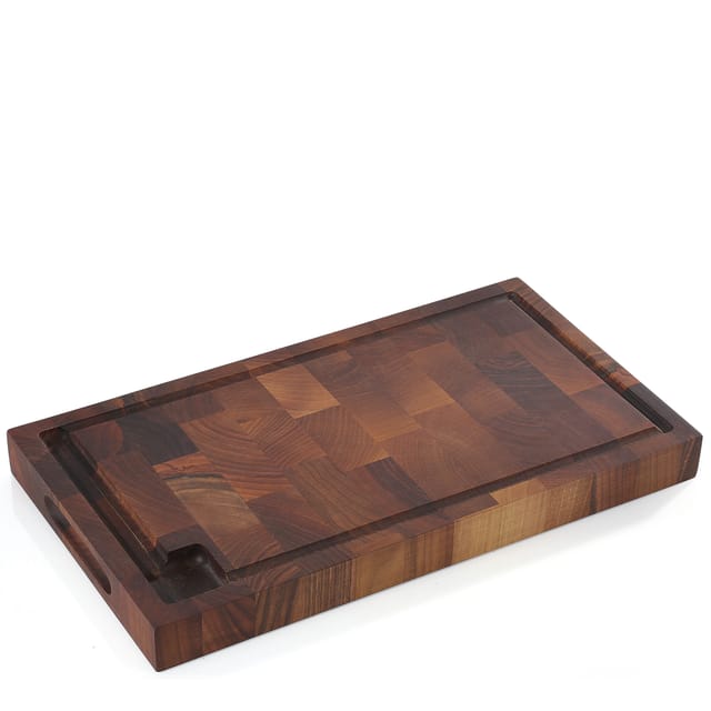 Stirnholz-hackklotz, Walnuss, 45 X 25 X 4 Cm / Zassenhaus