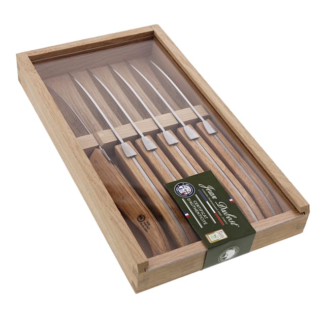 Laguiole-messer, 6-teilig – Eichenholz – Holzbox / Jean Dubost
