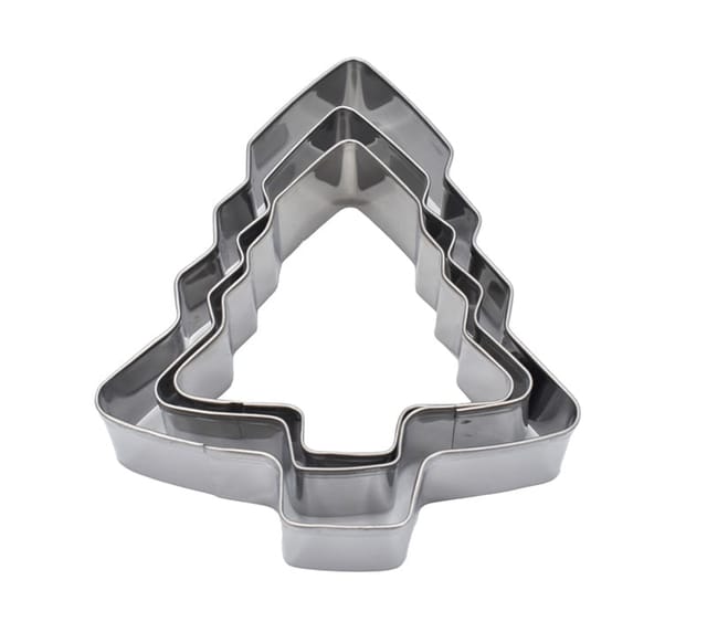 Weihnachtsbäumchen-ausstechformen, 3 Stück