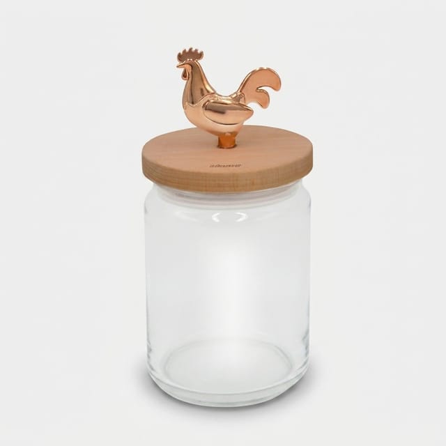 Vorratsglas Aus Glas Mit Buchenholzdeckel 1000 Ml Cocoricò