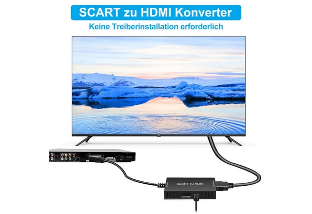 Scart Zu Auf Hdmi Adapter Konverter Wandler Hd 1080p Video/audio Converter Hd Tv