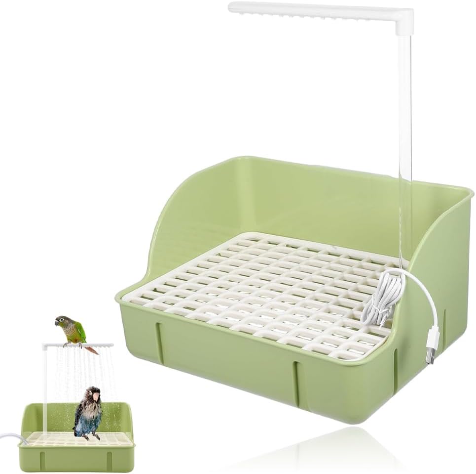 Vogeltränke, Automatische Dusche Mit Zirkulierendem Wasser, Vogeltränke, Duschzubehör Und Einfache Montage Für Wellensittiche, Vögel, Papageien