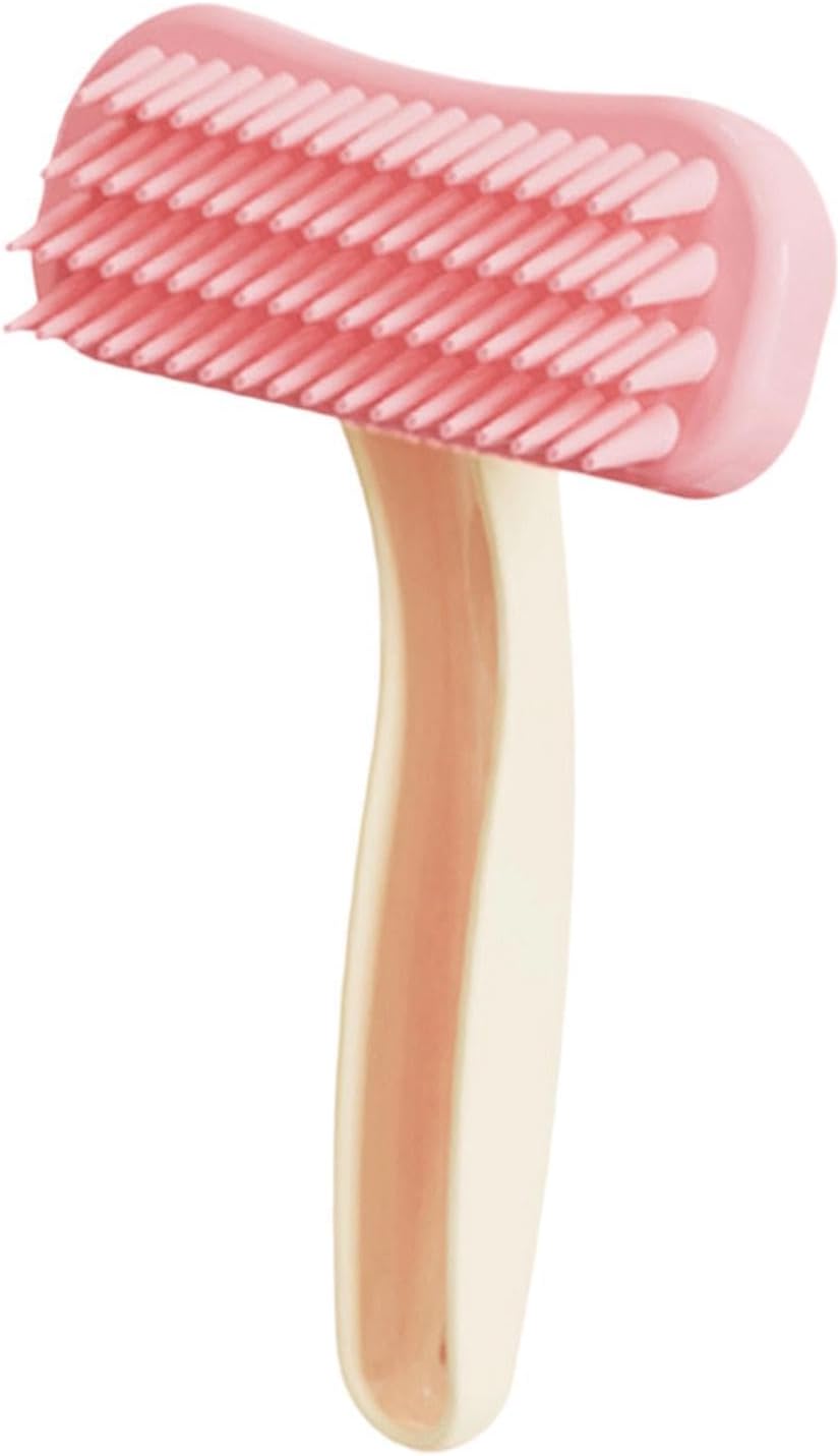 Kaninchenkamm – 5,4-zoll-silikon-massagebürste – Weiches Abs-reinigungswerkzeug Für Kaninchen, Katzen, Welpen, Sanfte Haarentfernung, Fellpflege, Baden, Massage, Zubehör Zur Verwendung