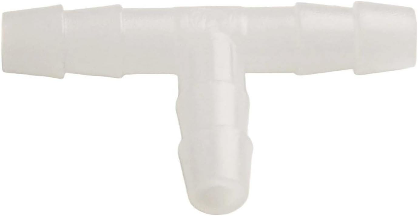 10 Stück Weiße T-verbindung Für 4 Mm, 5 Mm, 6 Mm, 8 Mm Aquarium-luftanschluss, Polyethylen-schlauchadapter, T-rohr, Silikon, Wasserdichter Luftschlauch-anschluss (4 Mm)