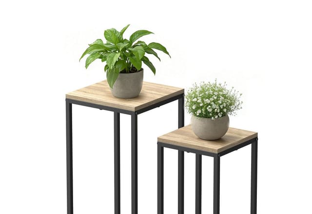 Dandibo Blumenständer Metall Schwarz Eckig 2er Set 60 Cm Und 70 Cm Pflanzenständer 96705 Blumenhocker Beistelltisch Blumensäule Design Modern Pflanzenhocker Blumensäule Blumenbank Plant Stand