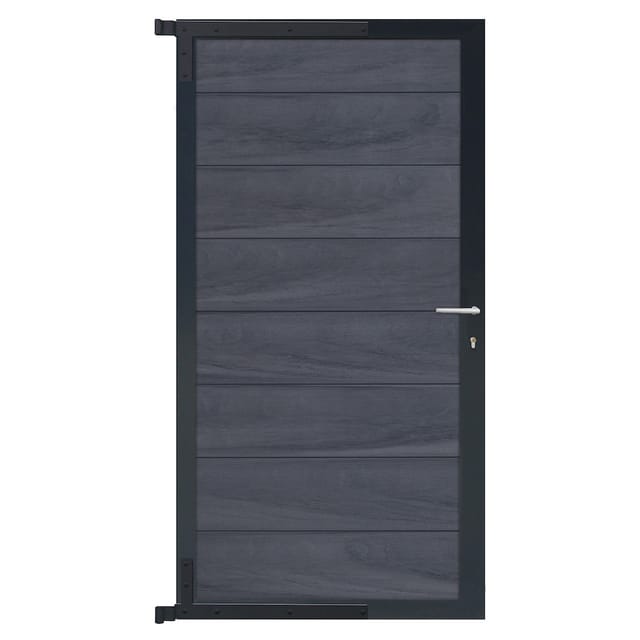 Öland-tor-komplettset 90x175cm Greystone/anthrazit
