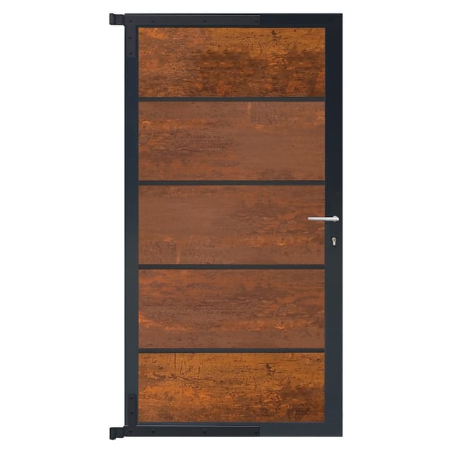 Farö-tor-komplettset 90x175cm Deko-rost/anthrazit