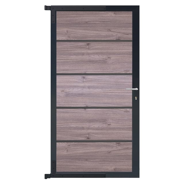 Farö-tor-komplettset 90x175cm Esche-grau/anthrazit