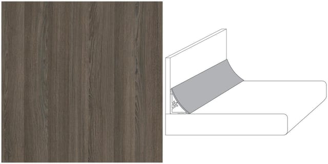 Wap-plus 3000x20x30mm El740si Charlet Eiche Braun