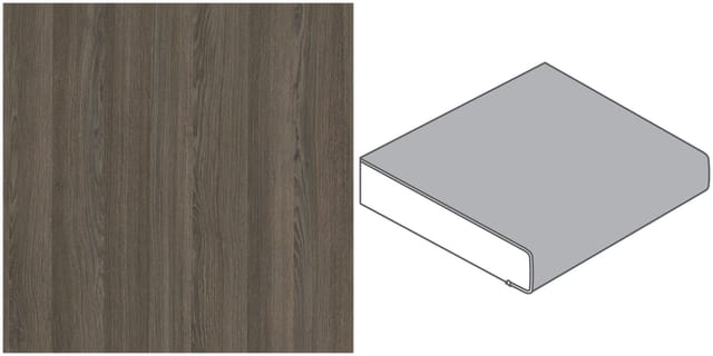 Af 40/133 4100x600x39mm Ei740si Charlet Eiche Braun