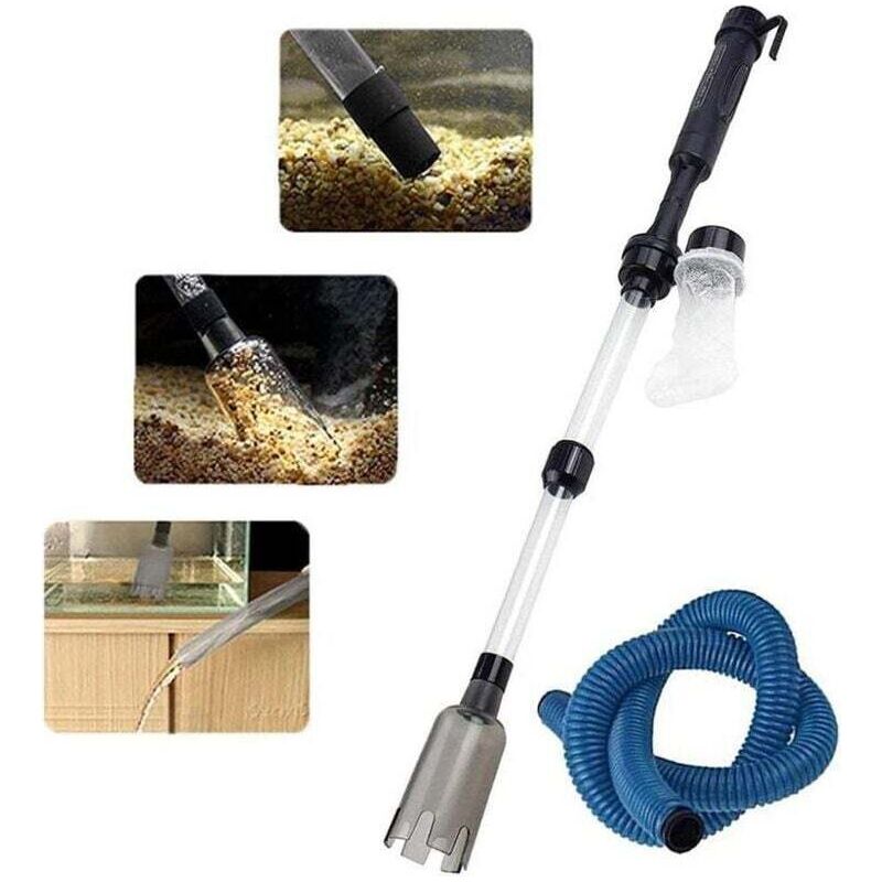 3-in-1 Elektrischer Aquariumsauger, Automatischer Siphon-ablauf, Sand- Und Kiesreiniger, Aquarienwasserwechsler
