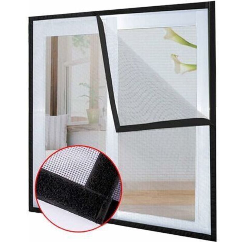 Fenster-moskitonetz 120 X 150 Cm – Für Katzen – Aus Strapazierfähigem Polyester – Einfache Montage Mit Klebeband