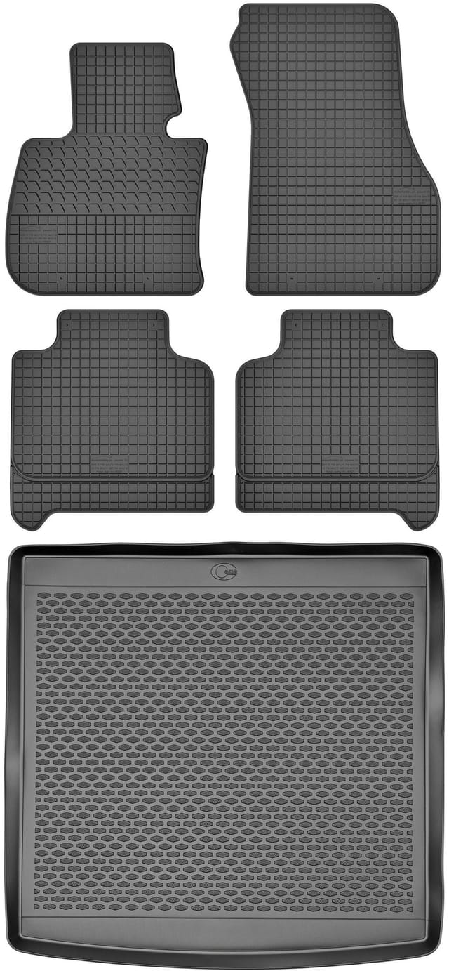 Bmw 2er F46 Gran Tourer Minivan Ab Baujahr 2014 – Set Aus Gummifußmatten Und Kofferraummatte