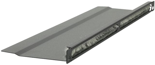 Lanview 1/2u 19" L Kabelorganisator-panel Mit Gebürsteter Oberfläche, Schwarz, Rao215bl