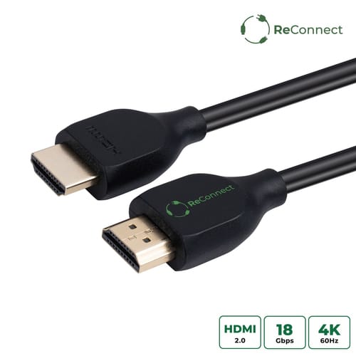 Hdmi-kabel Microconnect Eco-mc-hdm19191v2.0, 1 M, A/a, Schwarz