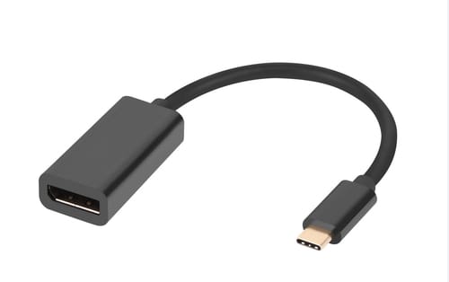 Usb-c Auf Displayport 1.2 Microconnect Adapter Mc-usbc-dpf1.2 Schwarz