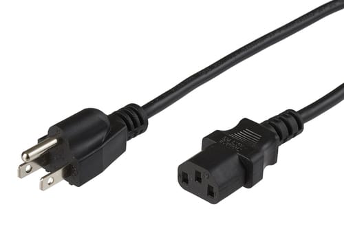 Stromkabel Pe110405 Schwarz 0,5 M C13-panelstecker B