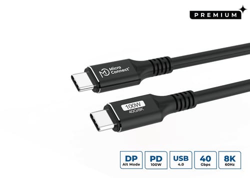 Microconnect Usb4cc3 Usb-kabel Usb4 Gen 3x2 3m Usb-c Schwarz
