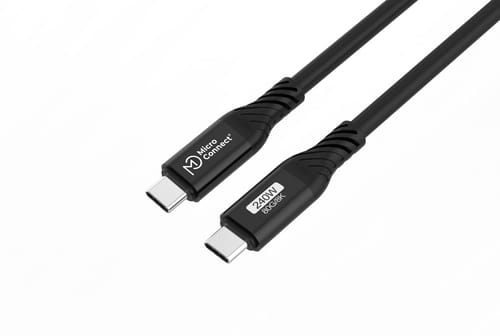 Usb4 Gen 3 X2 Kabel 240w 0,5m Usb-c Schwarz