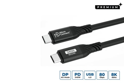 Usb4 Gen 3 X2 Kabel 1m Usb-c 240w 80gbps Schwarz