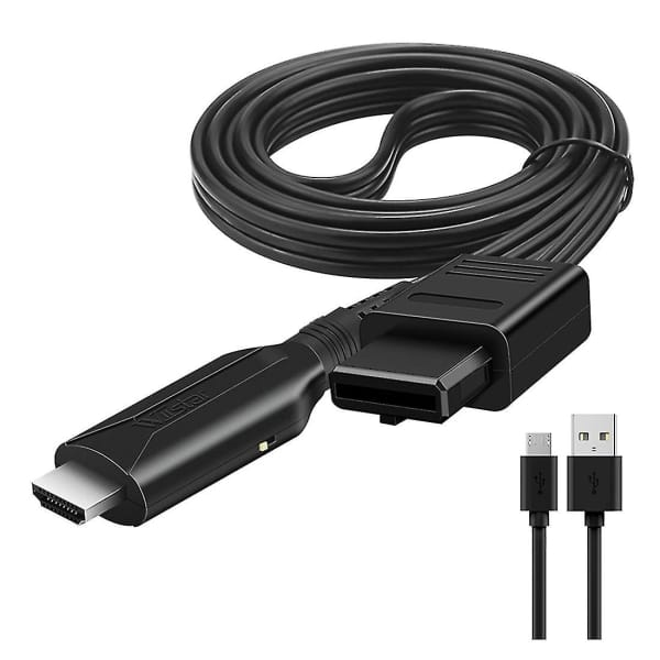 N64/gamecube/snes-hdmi-konverter – Plug & Play, 1080p Hd Link – Wiistar Hd-kompatibel (fmy), Schwarz