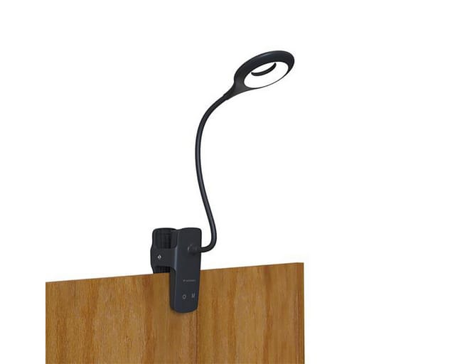 Mini-led-leselampe Mit Kabel, Klemme Und Usb-c-kabel, 80 Lm – Schwarz